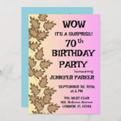 誕生日カラフルパーティー 招待状 (正面/裏面)