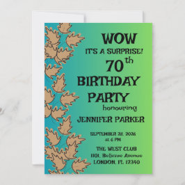 誕生日カラフルパーティー 招待状