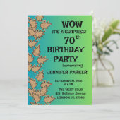 誕生日カラフルパーティー 招待状 (スタンド正面)