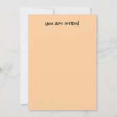 誕生日カラフルパーティー 招待状 (裏面)