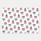 誕生日カラフルラッピング紙 ラッピングペーパーシート (正面3)