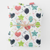 誕生日カラフルラッピング紙 ラッピングペーパーシート (インサイチュ)