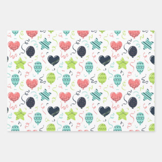 誕生日カラフルラッピング紙 ラッピングペーパーシート