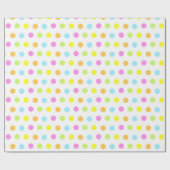 誕生日カラフル紙吹雪のパステルカラー ラッピングペーパー (フラット)