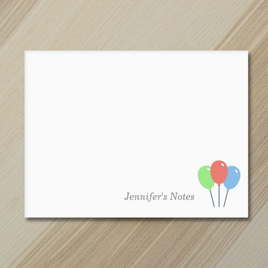 誕生日カラフル風船 ポストイット