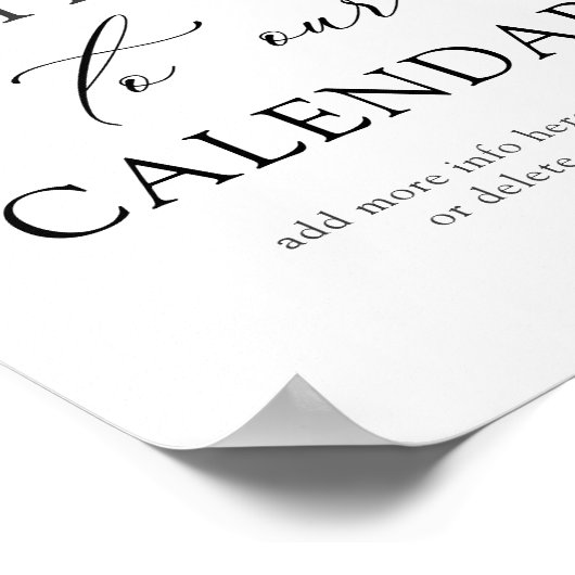 誕生日カレンダー ポスター (角)