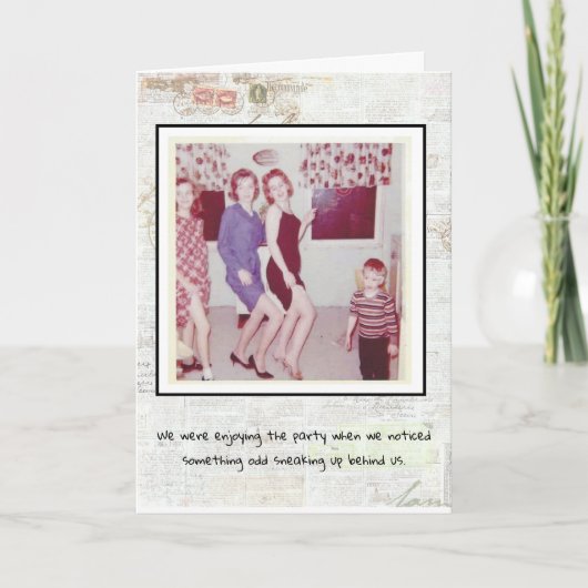 誕生日カーおもしろいド カード (正面)