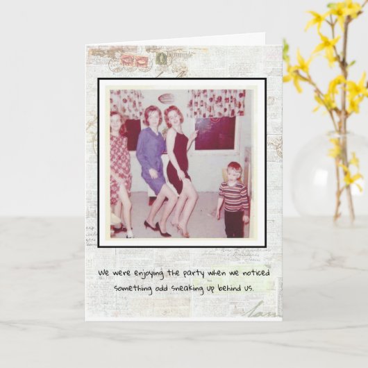 誕生日カーおもしろいド カード (黄色い花)