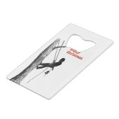 誕生日カーアルブアートアルボリストツリー外科医チェーンソー クレジットカード栓抜き (裏面アングル)