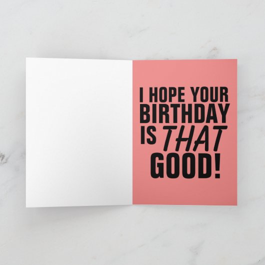 誕生日カードおもしろい今日はポープ！カード シーズンカード (内部)