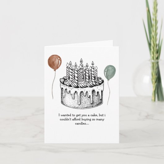 誕生日カードおもしろい誕生日カードおじいちゃん，パパ シーズンカード (正面)