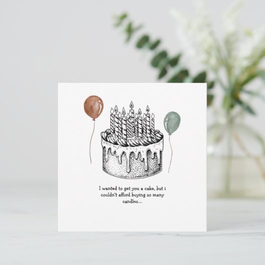 誕生日カードおもしろい誕生日カードおじいちゃん,パパ 招待状 (スタンド正面)