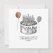 誕生日カードおもしろい誕生日カードおじいちゃん,パパ 招待状 (正面)