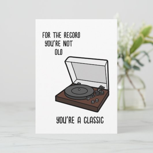 誕生日カードおもしろい誕生日カードおじいちゃん,パパ 招待状 (スタンド正面)