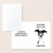 誕生日カードおもしろい誕生日カードおじいちゃん,パパ 箔カード (ディスプレー)