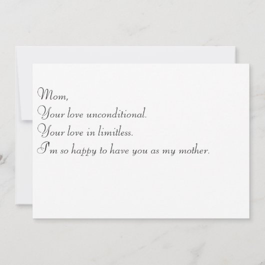 誕生日カードお母さん！ (裏面)