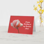 誕生日カードお気に入りの叔母 カード (黄色い花)