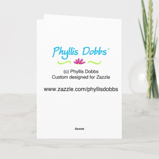 誕生日カードとイエローケーキ カード (裏面)