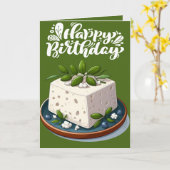 誕生日カードとカラーリングページ カード (黄色い花)