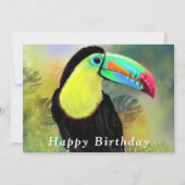 誕生日カードとトゥーカン鳥 (正面)