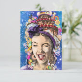 誕生日カードとハッピーウーマンおもしろい- (スタンド正面)