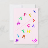 誕生日カードとハッピーウーマンおもしろい- (裏面)