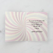 誕生日カードとバイクの女の子 カード (内部)