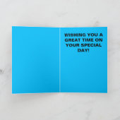 誕生日カードとビッグベン時計 カード (内部)