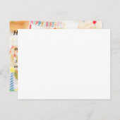 誕生日カードにカップケーキの画像と願い最高のを持つ。 ポストカード (正面/裏面)