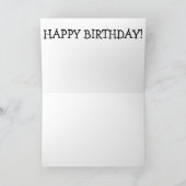 誕生日カードのおもしろい子猫4 カード (内部)