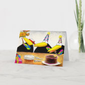 誕生日カードのためのカロリーのヒントは鳴きます カード (正面)