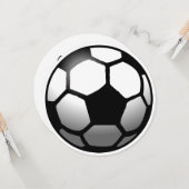 誕生日カードのサッカーボール カード (正面/裏面インサイチュ)
