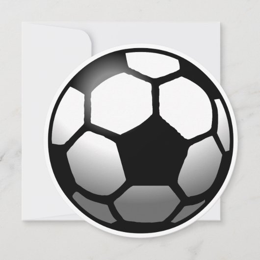 誕生日カードのサッカーボール カード (正面)