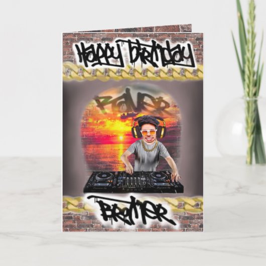 誕生日カードの兄 シーズンカード (正面)