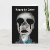 誕生日カードの「邪悪なプリントを見ない」 カード (正面)