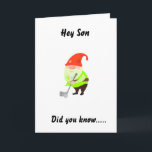 誕生日カードの「SON」のゴルフユーモア カード<br><div class="desc">おもしろいを送与えるか、ゴルフが好きな友人や家族に送るか！! :)パパを「ANY」に変更できますが、私はもっと多く作っています。</div>