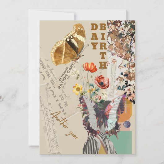 誕生日カードまたは招待 招待状 (正面)