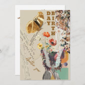 誕生日カードまたは招待 招待状 (正面/裏面)