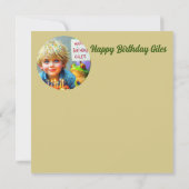 誕生日カードをギレスにする (裏面)