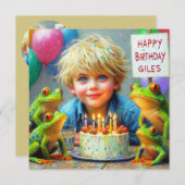 誕生日カードをギレスにする (正面/裏面)