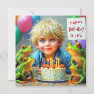 誕生日カードをギレスにする