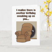 誕生日カードを隠救済すことユーモアのあるはできない カード (黄色い花)