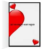 誕生日カードアイチャート – おもしろい-ハート – パーソナライズ – 男性 (内側 (右))