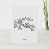 誕生日カードアート及びデザイン 箔グリーティングカード (裏面)