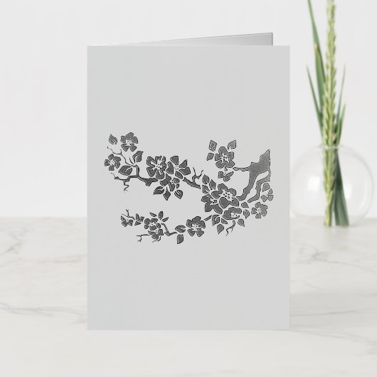 誕生日カードアート及びデザイン 箔グリーティングカード (正面)