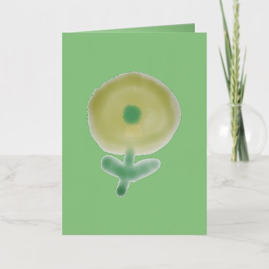 誕生日カードアート及びデザイン 箔グリーティングカード (正面)