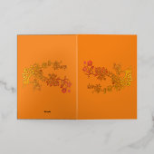 誕生日カードアート&デザインスタイル 箔グリーティングカード (外側レイダウン)