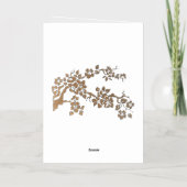 誕生日カードアート&デザインスタイル 箔グリーティングカード (裏面)