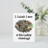 誕生日カードイースタンチップムンク ポストカード (スタンド正面)