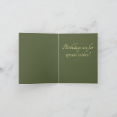 誕生日カードウィッシングブルドッフランスのグダンデリオン カード (内部)